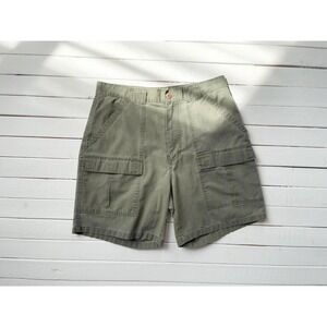 high waisted shorts 80s 90s vintage‎ olive green cargo shorts